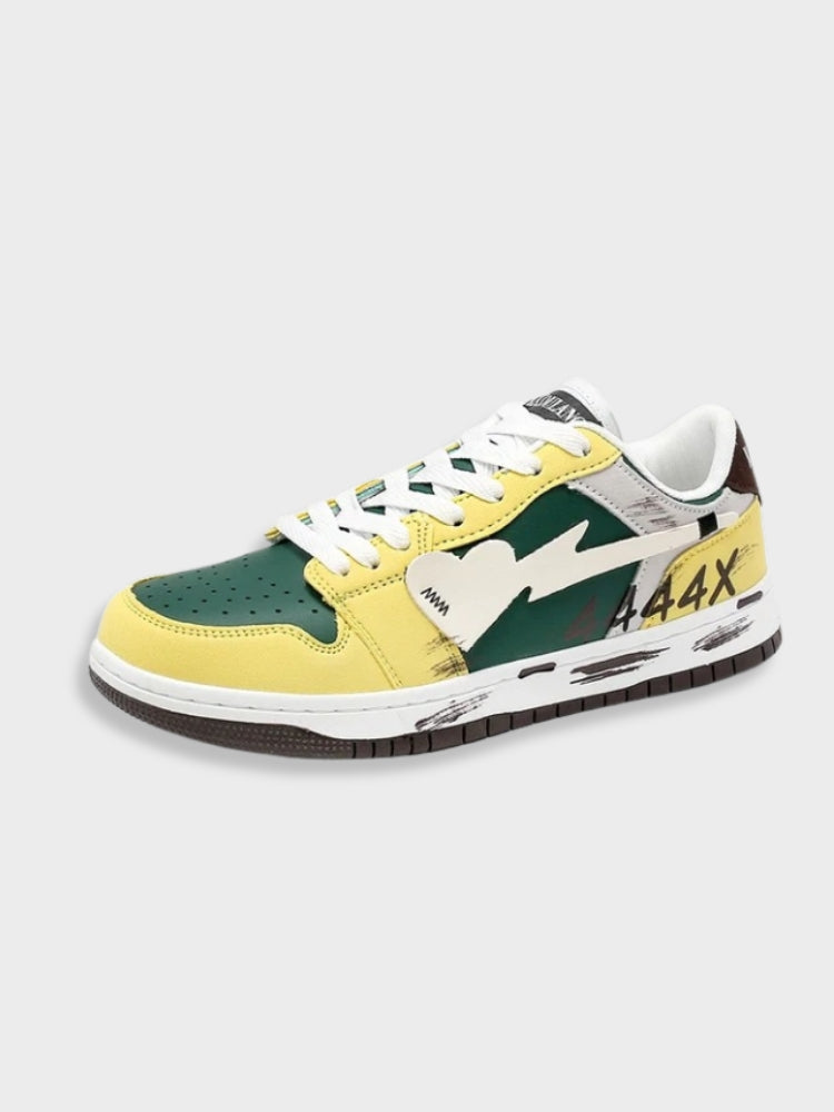 LOW-TOP SNEAKERS - RED AND WHITE UNISEX SPORT SHOES