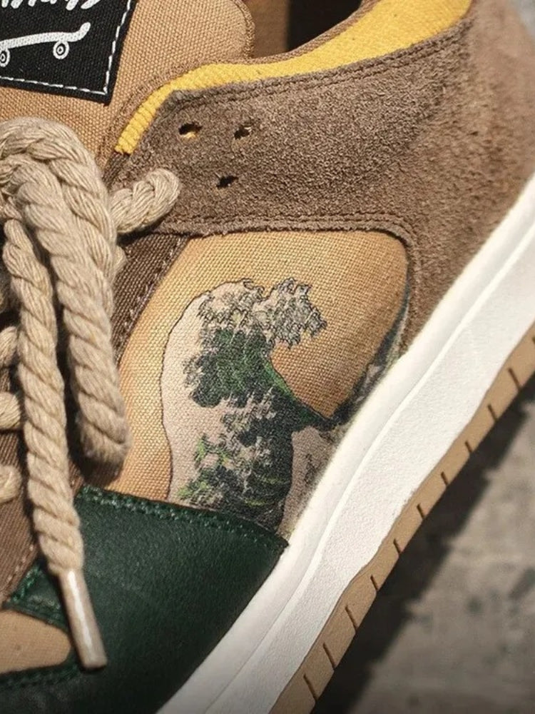 LOW-TOP SNEAKERS WAVE DESIGN KANAGAWA SNEAKERS