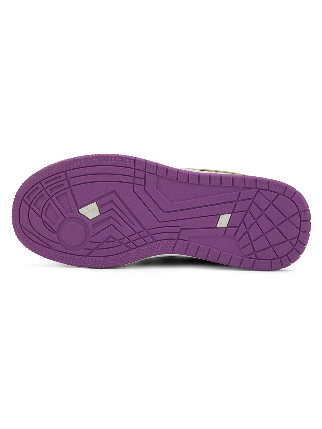LOW-TOP SNEAKERS WITH PURPLE ACCENTS AND RUBBER OUTSOLE