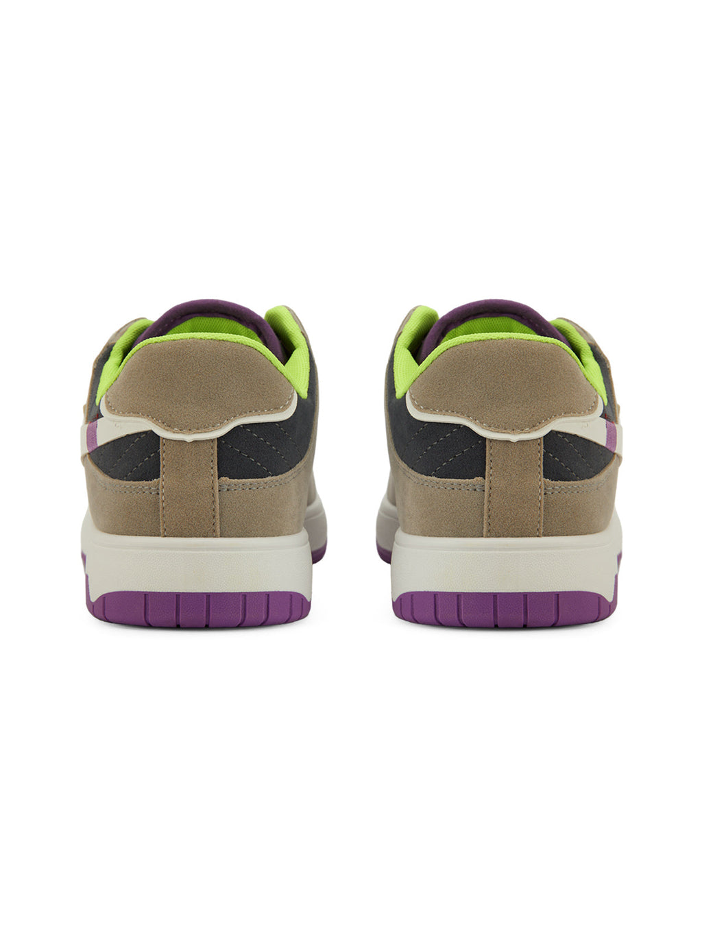 LOW-TOP SNEAKERS WITH PURPLE ACCENTS AND RUBBER OUTSOLE
