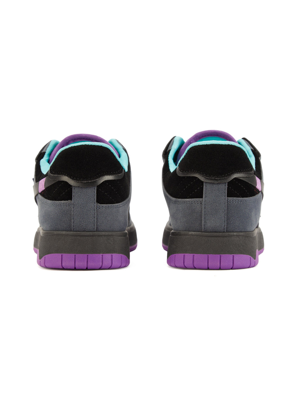 LOW-TOP SNEAKERS WITH PURPLE ACCENTS AND RUBBER OUTSOLE