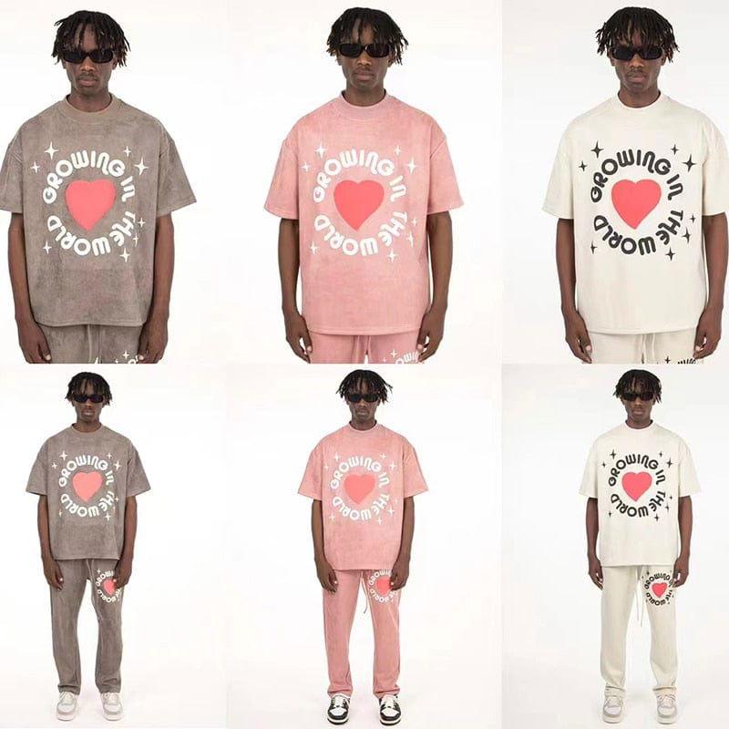 MATCHING T-SHIRT AND SWEATPANTS SET OUTFIT