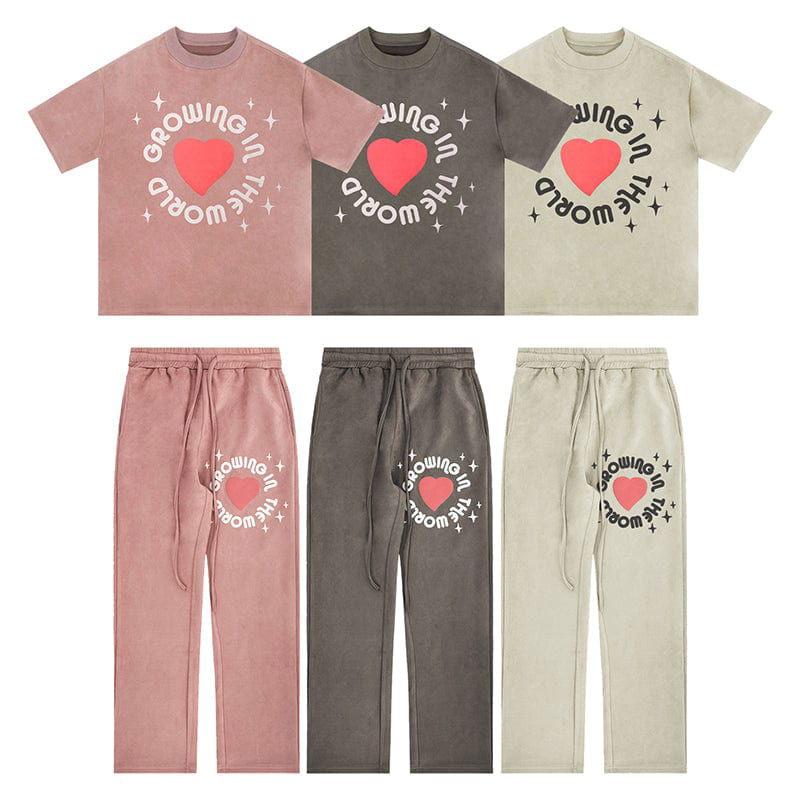 MATCHING T-SHIRT AND SWEATPANTS SET OUTFIT