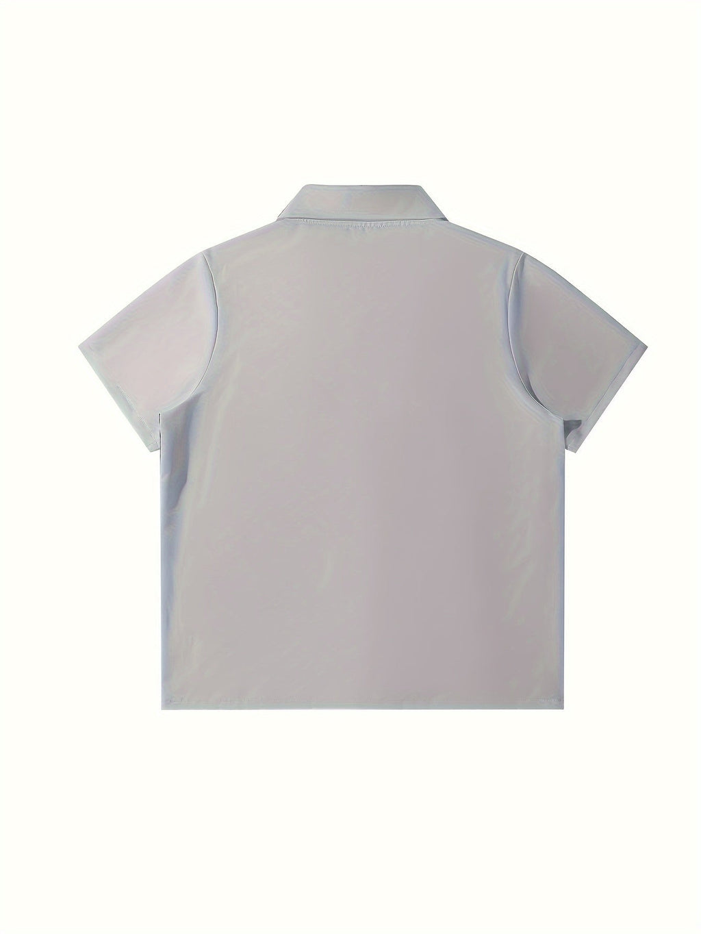 MEDUSA-PRINTED SHORT SLEEVE BUTTON-UP SHIRT FOR SUMMER WEAR