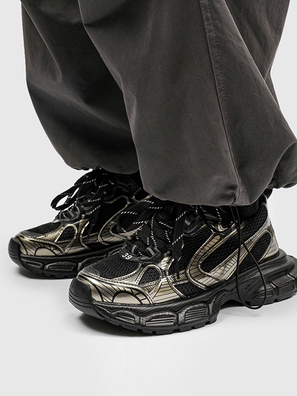 MEN’S GRAY ATHLETIC SNEAKERS WATERPROOF BREATHABLE MESH SHOES