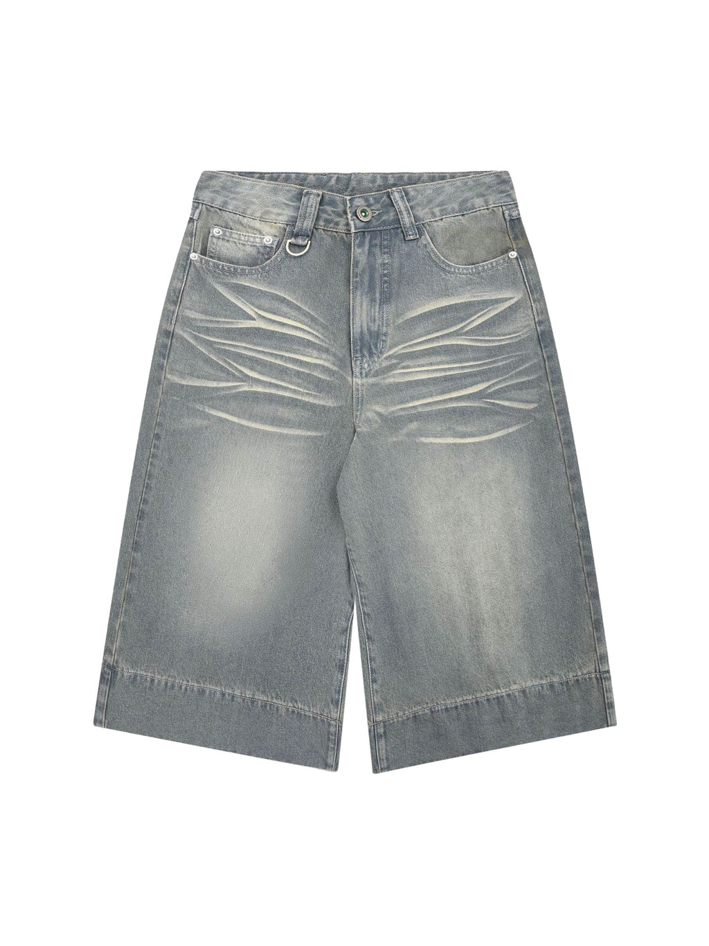 MID WAIST RIPPED DENIM SHORTS FOR EFFORTLESS CASUAL STYLE