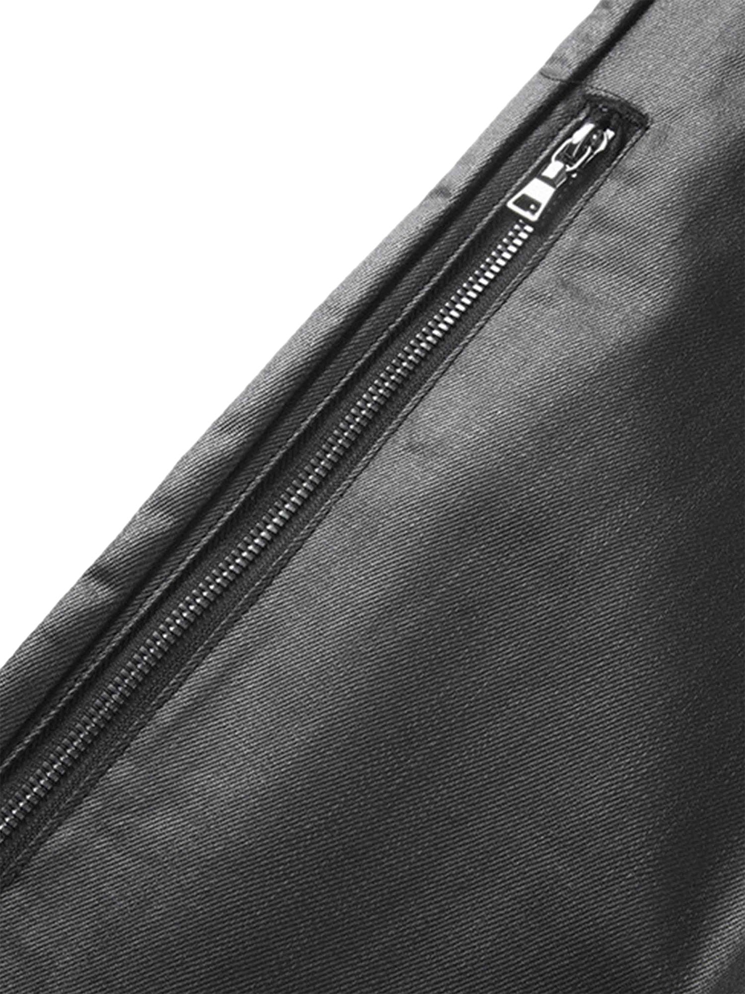 MID WAIST SKINNY PANTS IN BLACK FAUX LEATHER