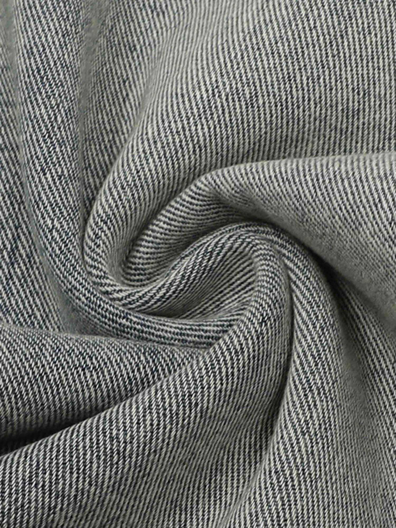 DISTRESSED GRAY DENIM CARGO PANTS MID WAIST STRAIGHT LEG COTTON BLEND