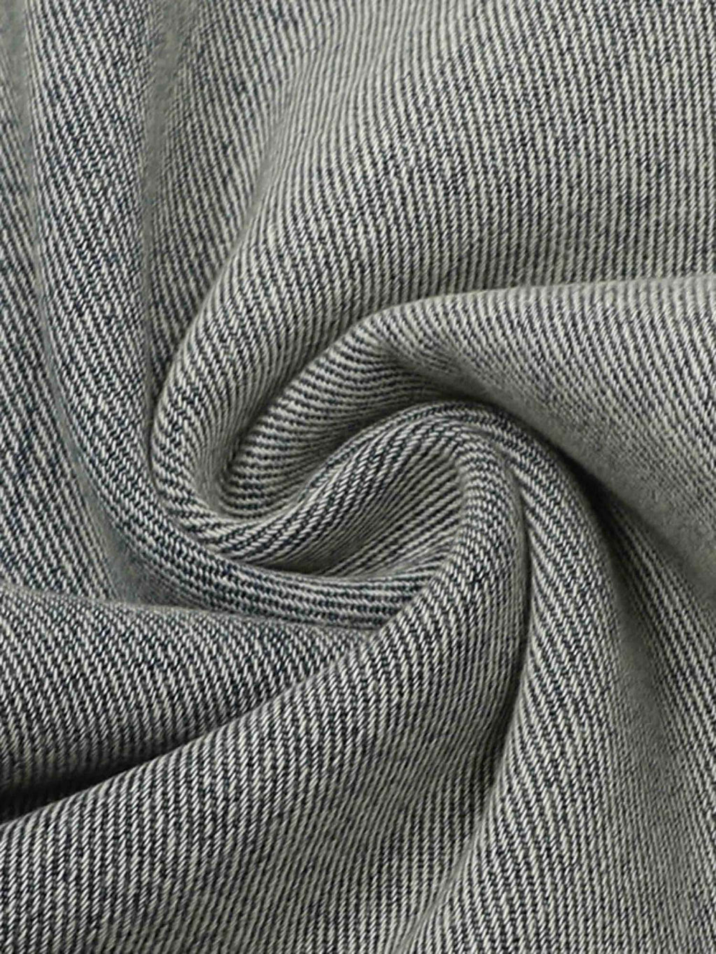 DISTRESSED GRAY DENIM CARGO PANTS MID WAIST STRAIGHT LEG COTTON BLEND