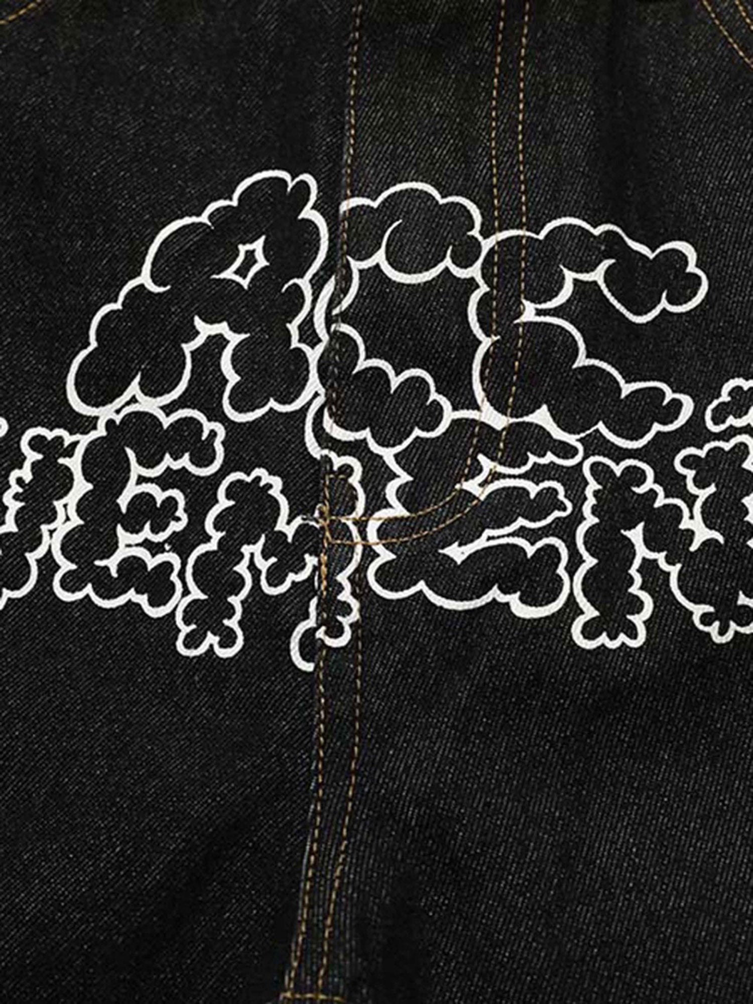 MID WAIST STRAIGHT LEG JEANS IN DARK BLUE DENIM