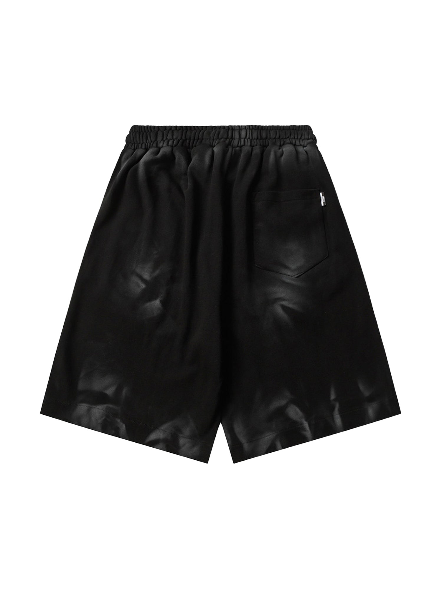 MID WAIST TIE-DYE SHORTS WITH STRAIGHT LEG DESIGN