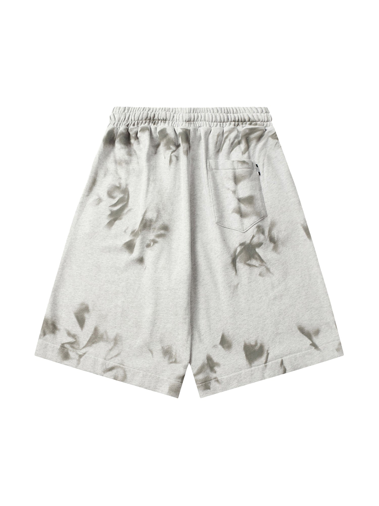 MID WAIST TIE-DYE SHORTS WITH STRAIGHT LEG DESIGN