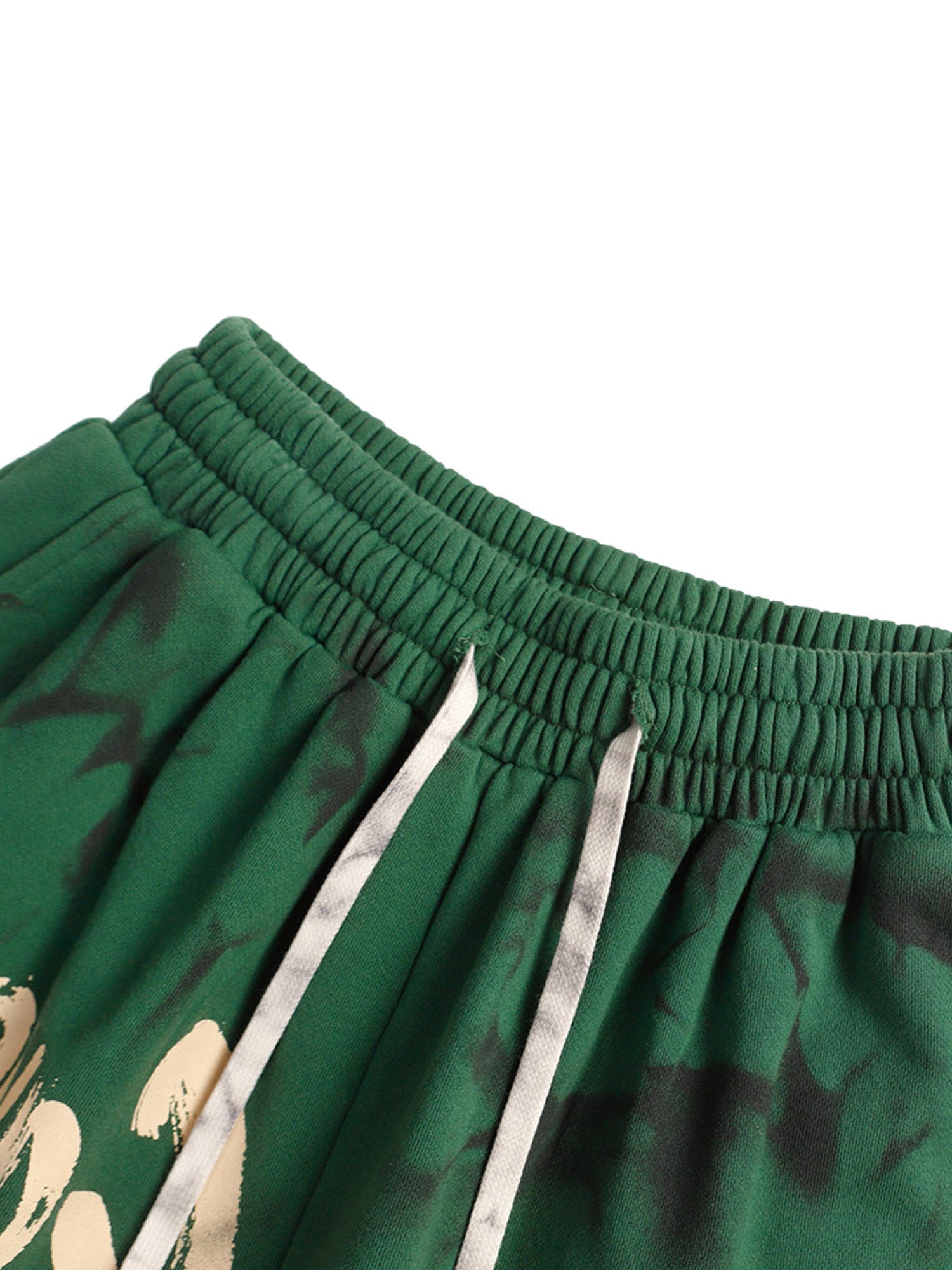 MID WAIST TIE-DYE SHORTS WITH STRAIGHT LEG DESIGN