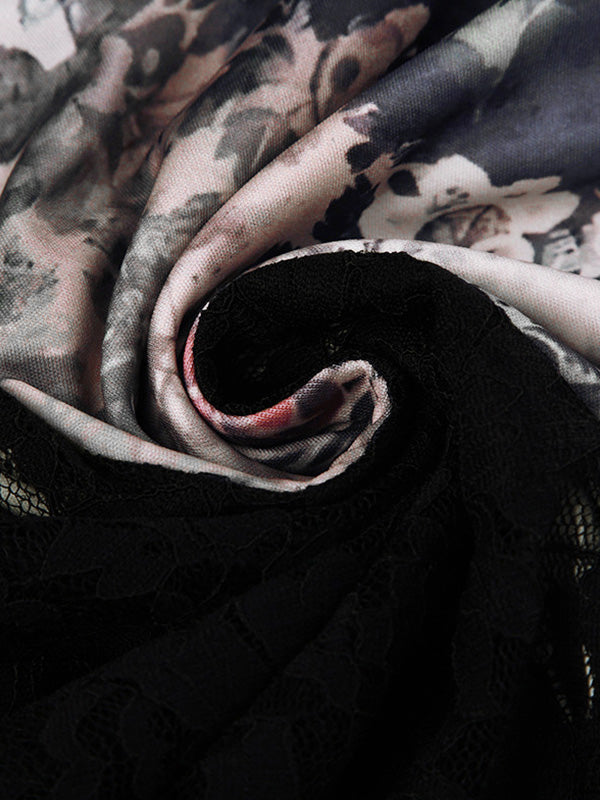 MIDI SKIRT WITH TRIBAL PRINT DESIGN