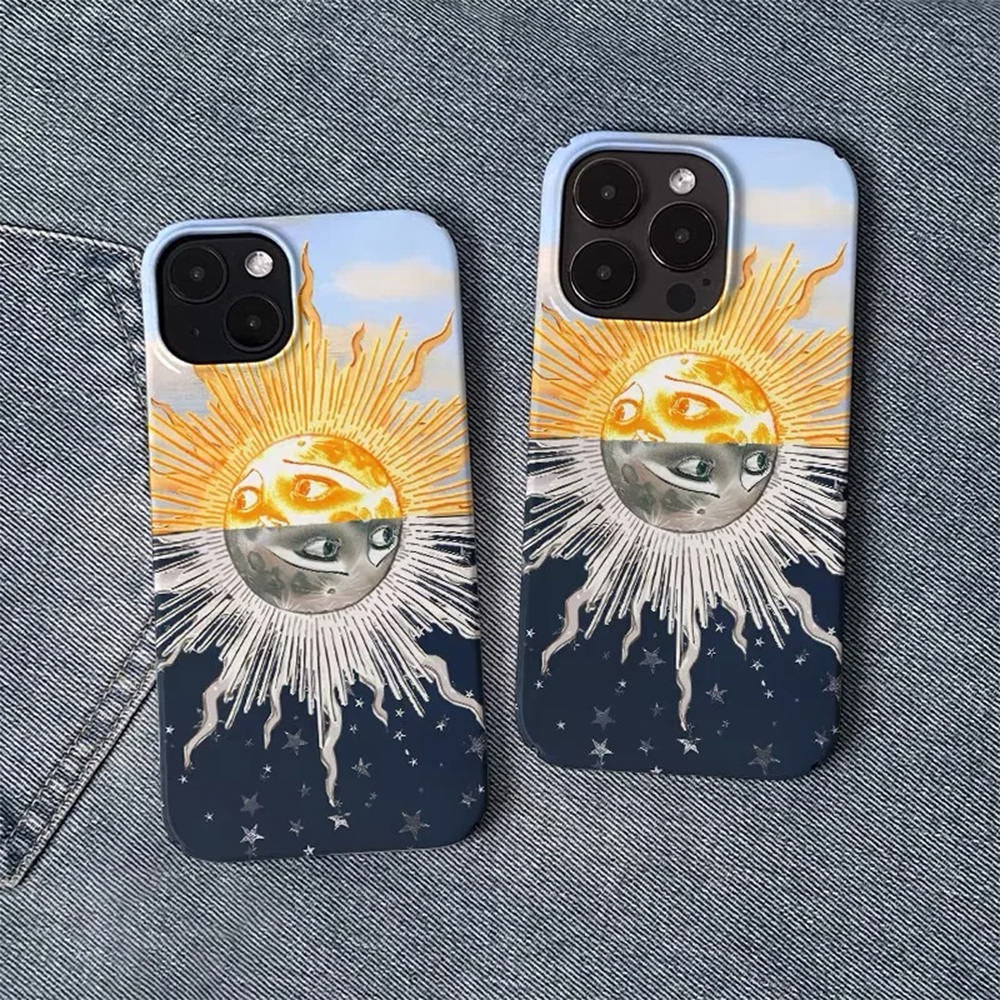 MOON AND SUN AESTHETIC IPHONE CASE