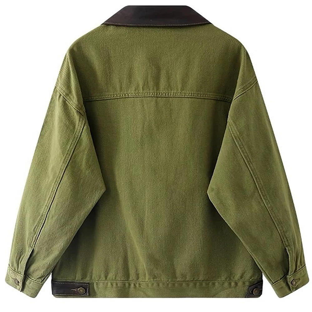 MOON CAT EMBROIDERED DENIM JACKET