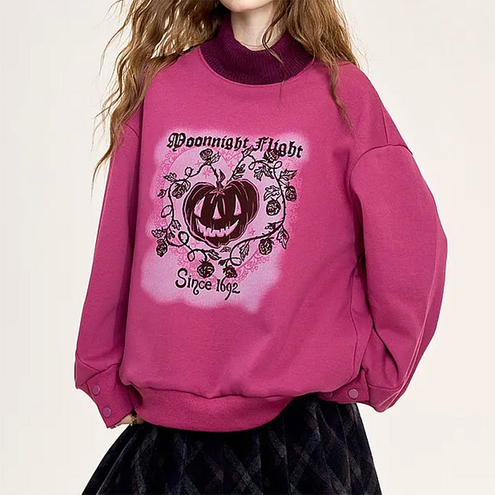 MOONLIGHT FLIGHT PULLOVER VIBRANT PINK BASE