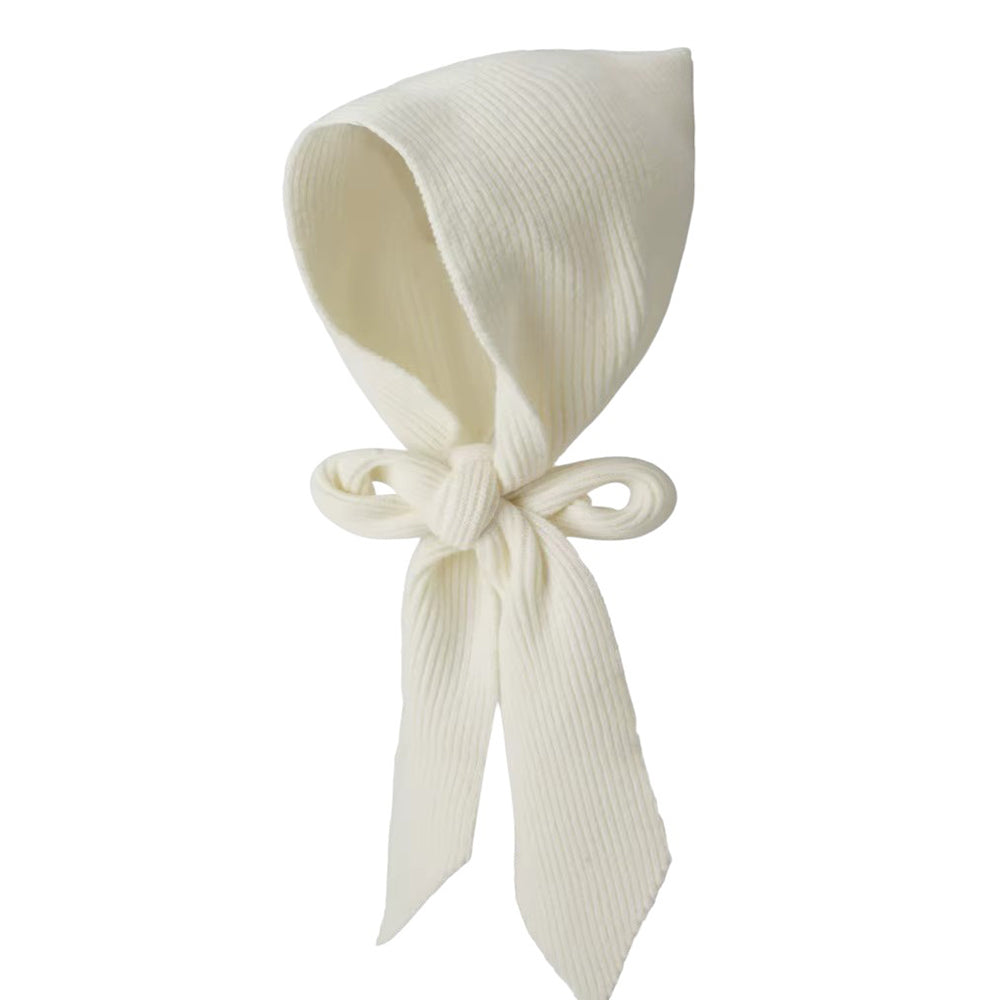 MUSTARD YELLOW BONNET COZY CHIC KNITTED HOODED SCARF