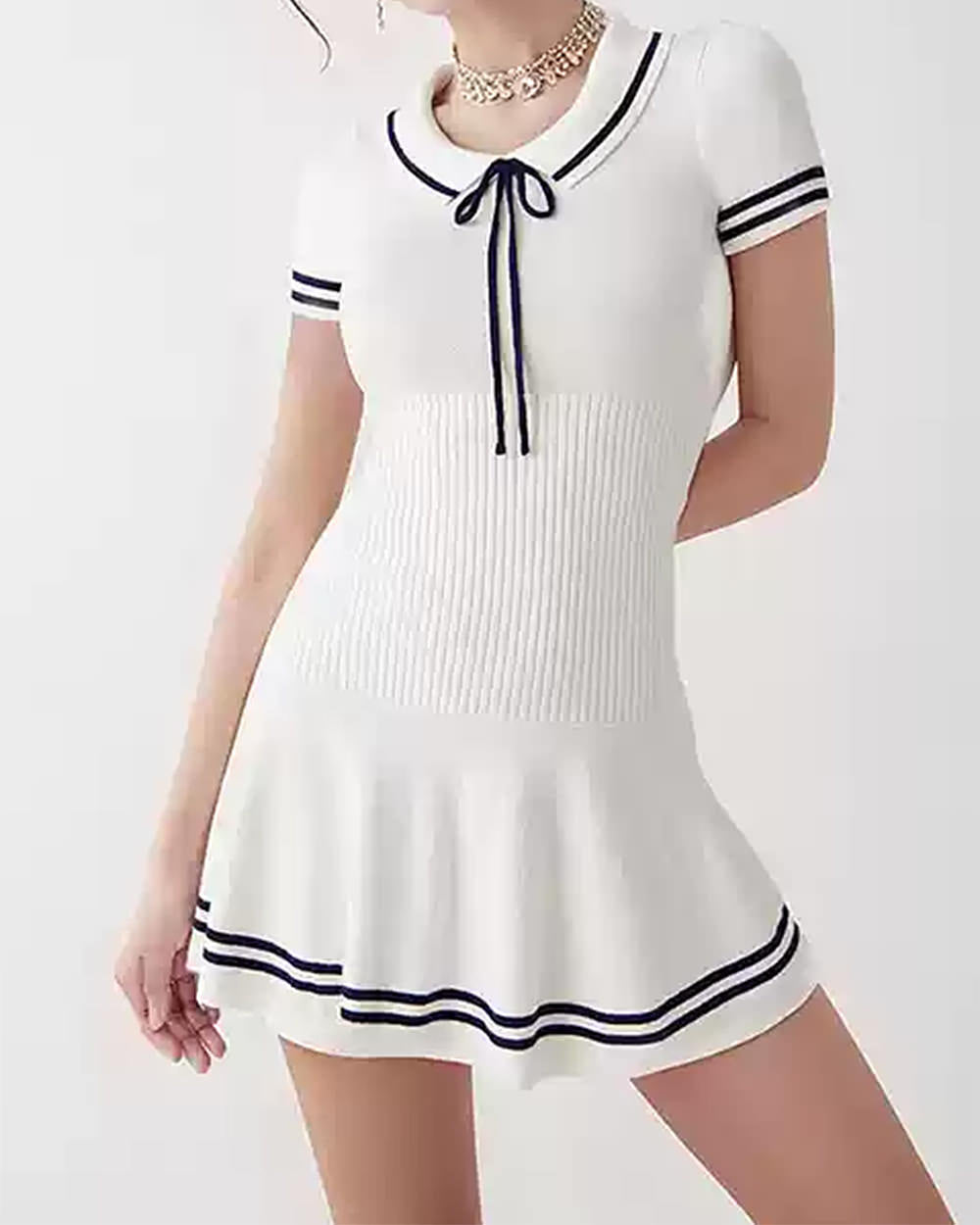 NAUTICAL KNIT DRESS MARITIME FASHION