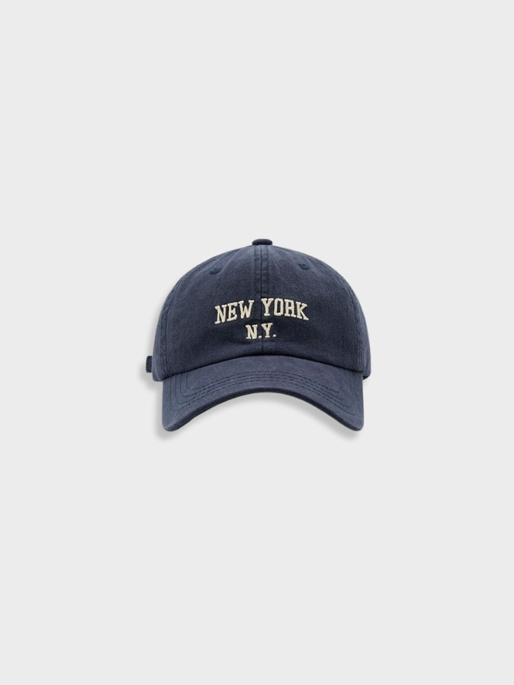 NAVY BASEBALL CAP WITH NEW YORK N.Y. EMBROIDERY FOR EVERYDAY WEAR AND SUN PROTECTION