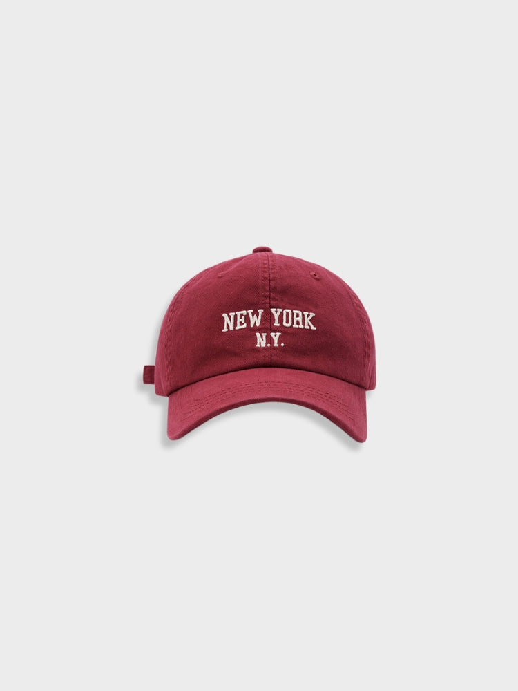 NAVY BASEBALL CAP WITH NEW YORK N.Y. EMBROIDERY FOR EVERYDAY WEAR AND SUN PROTECTION