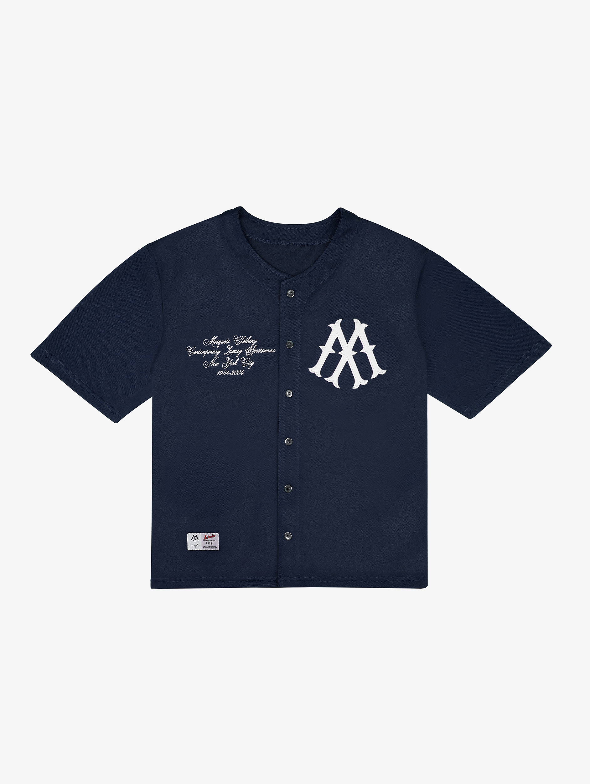 NAVY BLUE BASEBALL JERSEY WITH ULTIMATE COMFORT OVERSIZED FIT