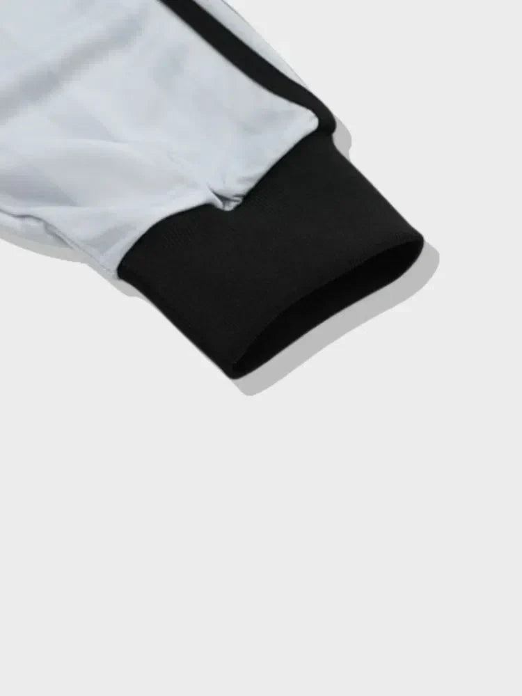 NAVY LONG-SLEEVED SOCCER JERSEY VINTAGE WASHED OVERSIZED STYLE