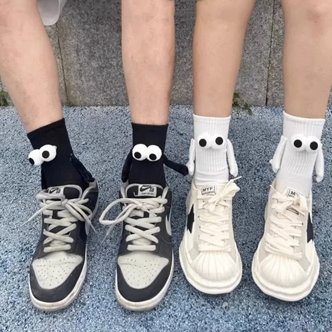 NOVELTY SOCKS WITH GOOGLY EYES AND ARMS FOR FUN FASHION