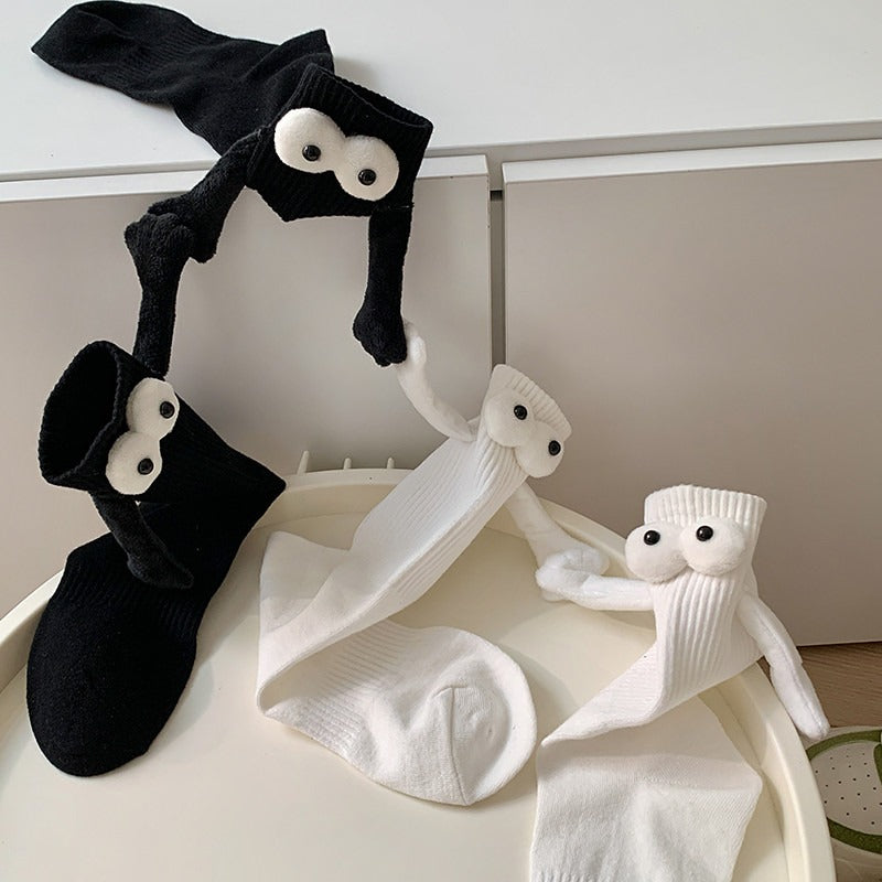 NOVELTY SOCKS WITH GOOGLY EYES AND ARMS FOR FUN FASHION