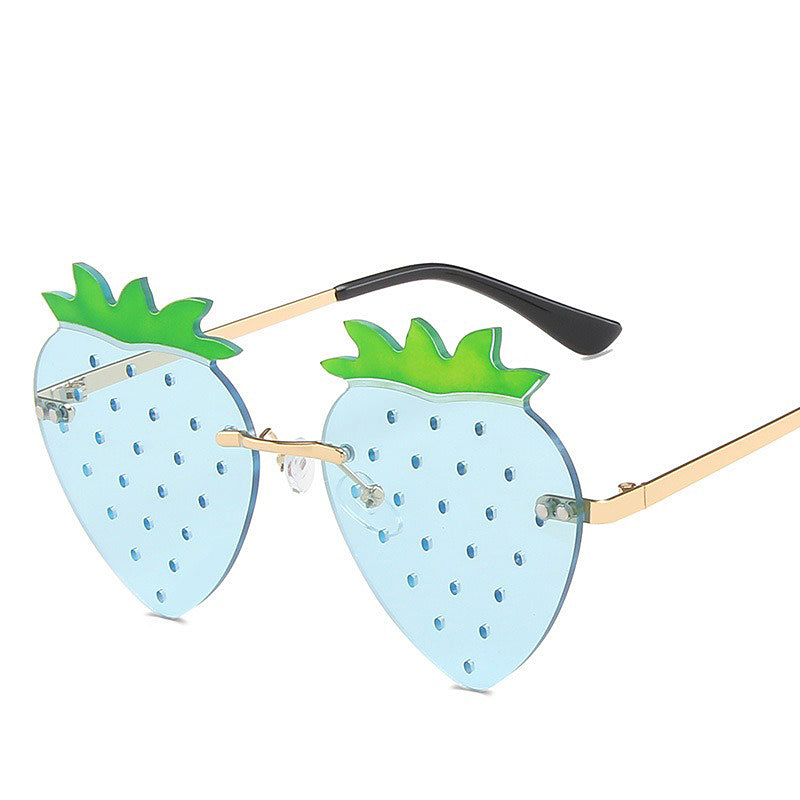 NOVELTY SUNGLASSES STRAWBERRY SHAPED SUNGLASSES
