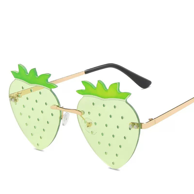 NOVELTY SUNGLASSES STRAWBERRY SHAPED SUNGLASSES