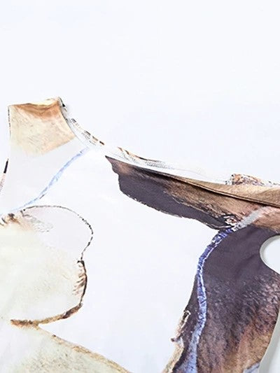 OFF-THE-SHOULDER PATTERNED MAXI DRESS SLIM FIT DESIGN