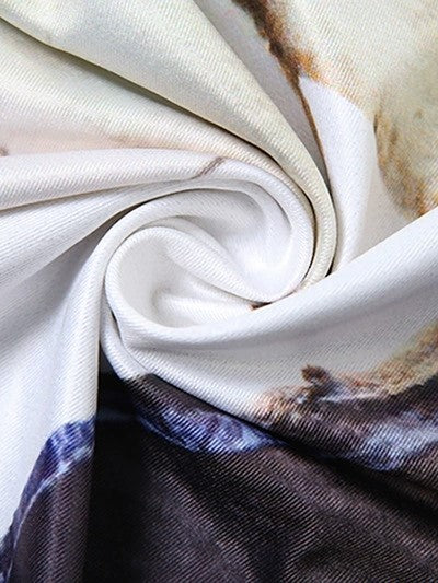 OFF-THE-SHOULDER PATTERNED MAXI DRESS SLIM FIT DESIGN