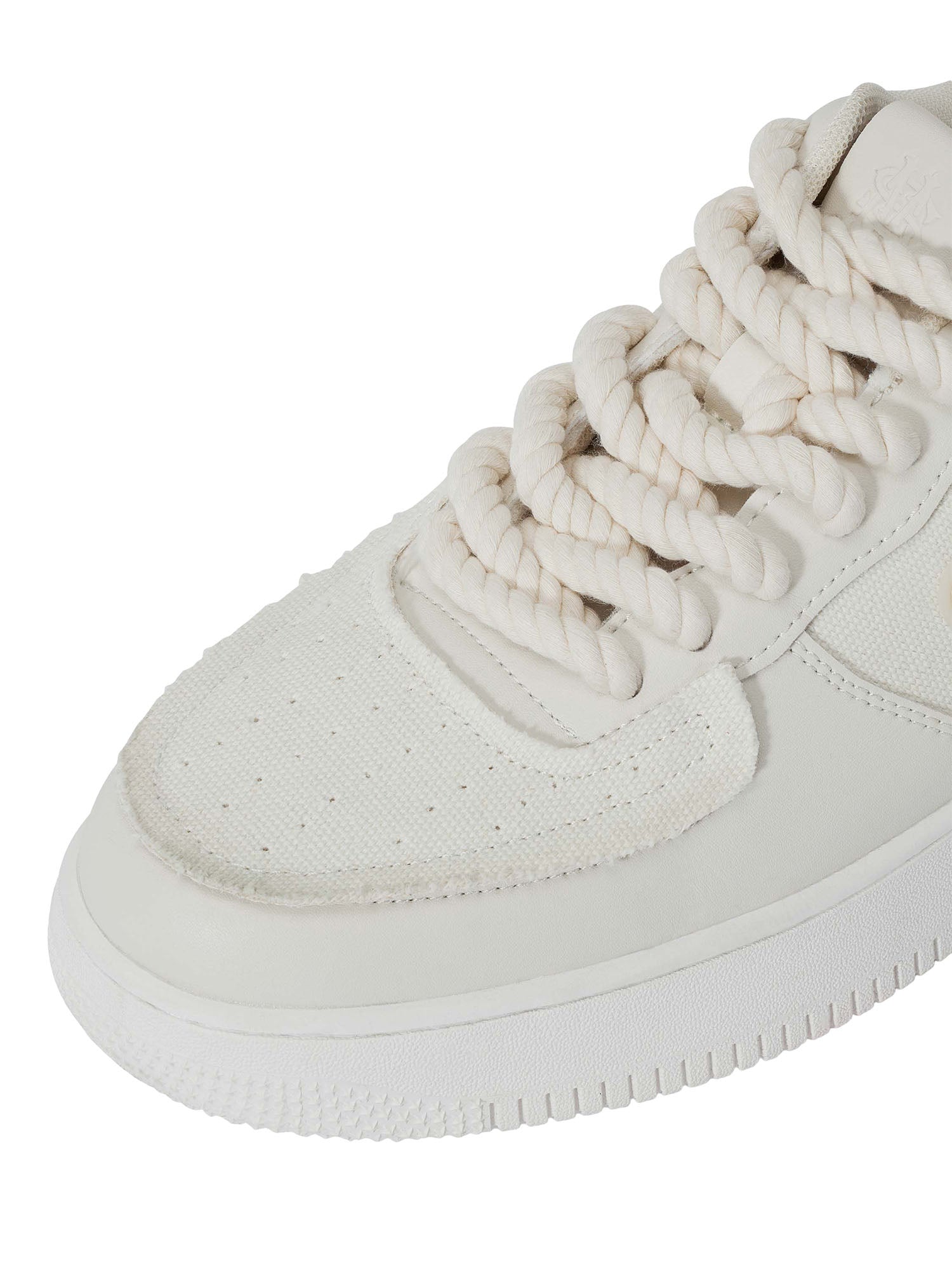 OFF-WHITE LOW-TOP SNEAKERS WITH BREATHABLE MICROFIBER LEATHER ANKLE HEIGHT