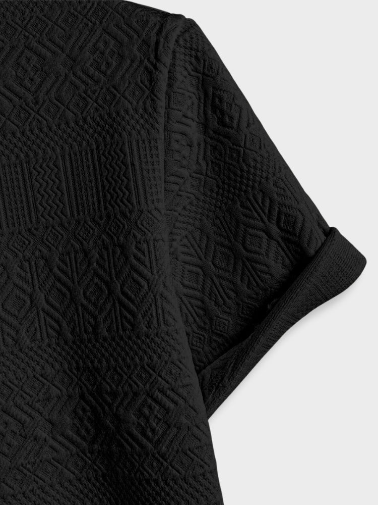 OFF-WHITE TEXTURED POLO SHIRT – CASUAL POLO ESSENTIAL