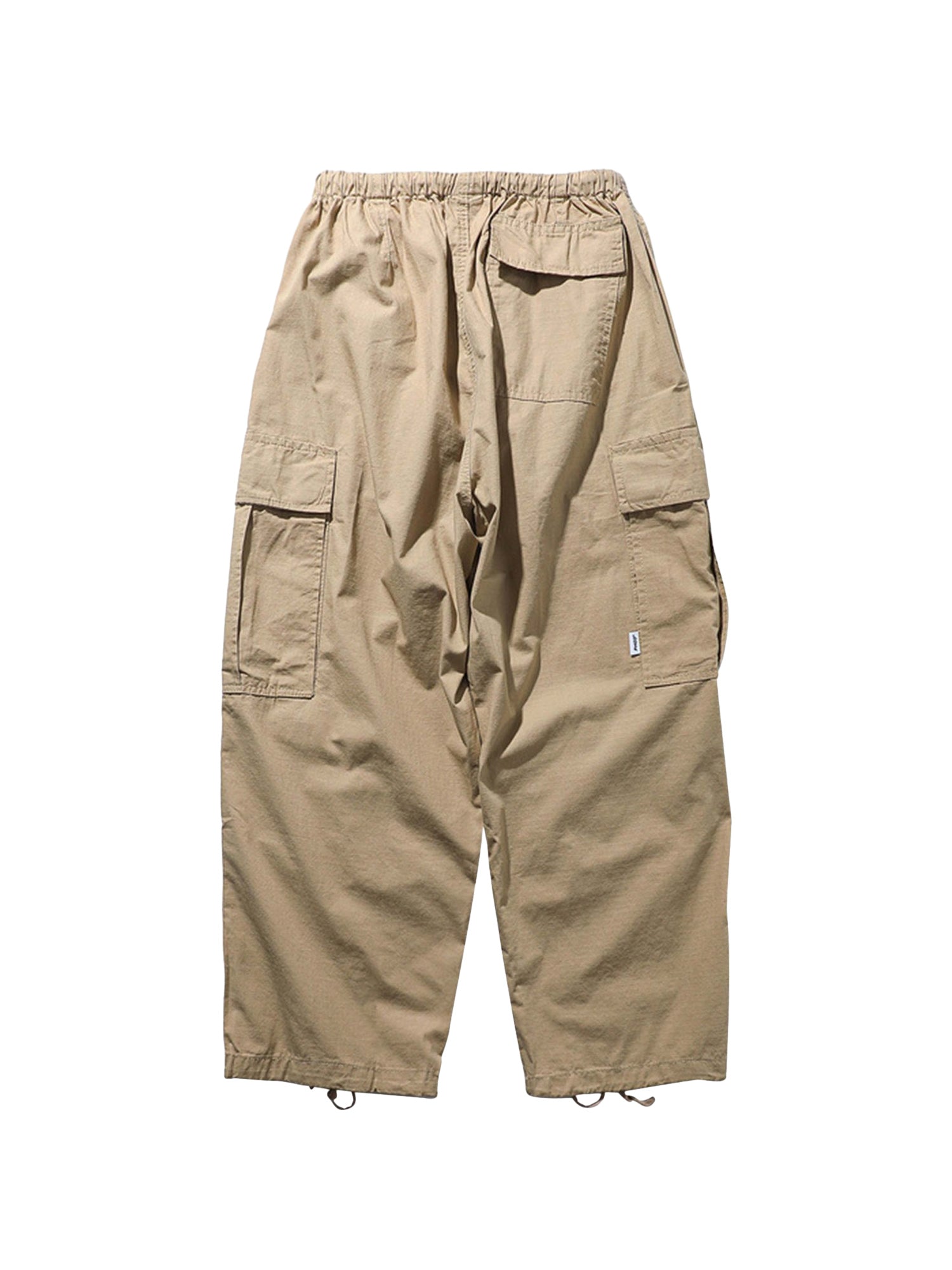 OLIVE GREEN CARGO PANTS MID WAIST TRENDY CASUAL STRAIGHT LEG