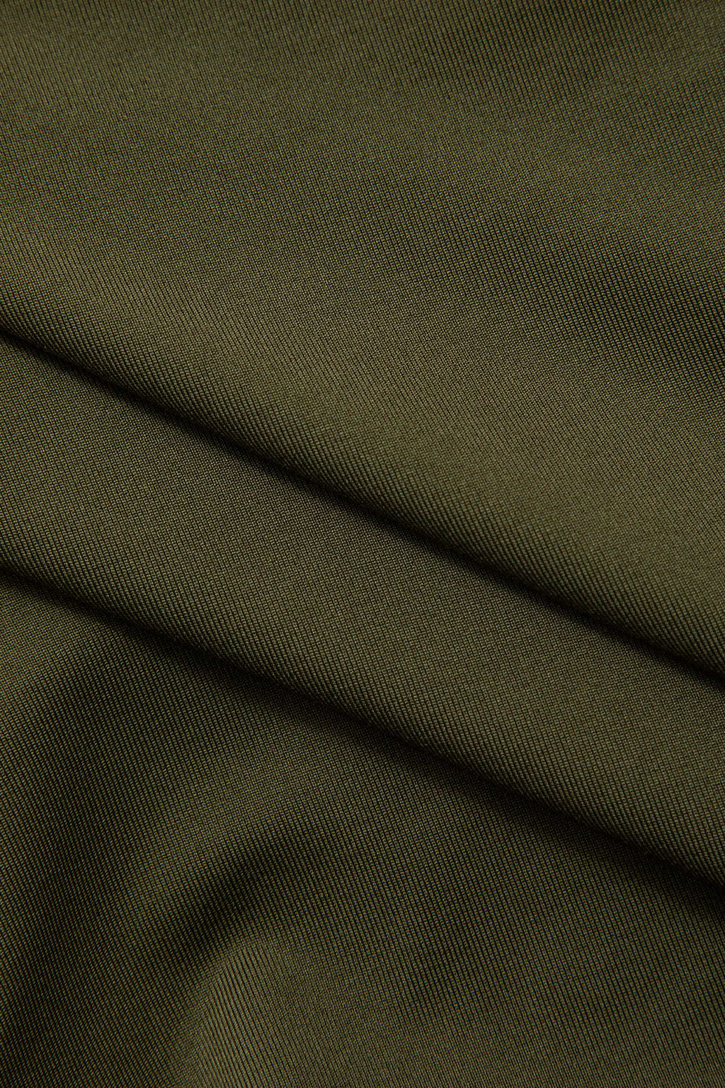 OLIVE GREEN CROP TOP AND SKIRT SET WITH CUTOUTS IN SOFT STRETCH FABRIC