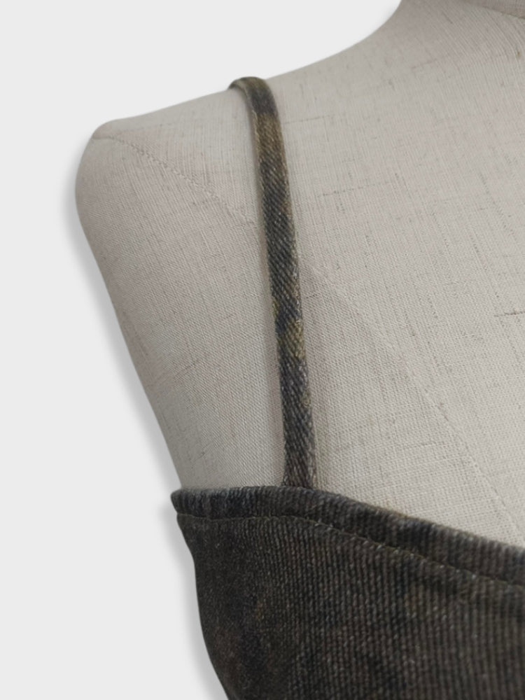 OLIVE GREEN CROSSOVER CROP TOP FOR SEXY CAMOUFLAGE SUMMER