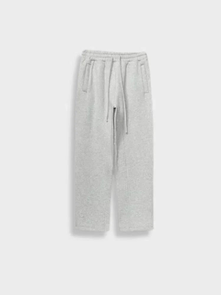 OLIVE-GREEN DRAWSTRING SWEATPANTS HIGH-STREET STYLE GSM JOGGERS