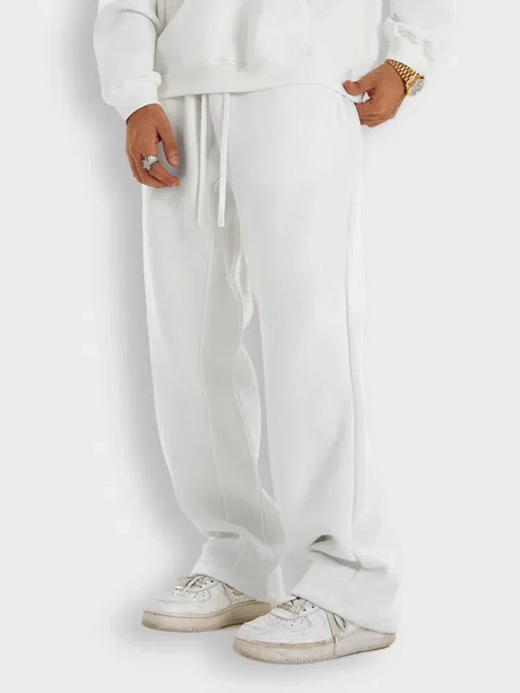 OLIVE-GREEN DRAWSTRING SWEATPANTS HIGH-STREET STYLE GSM JOGGERS