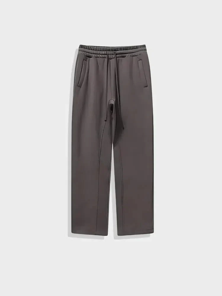 OLIVE-GREEN DRAWSTRING SWEATPANTS HIGH-STREET STYLE GSM JOGGERS