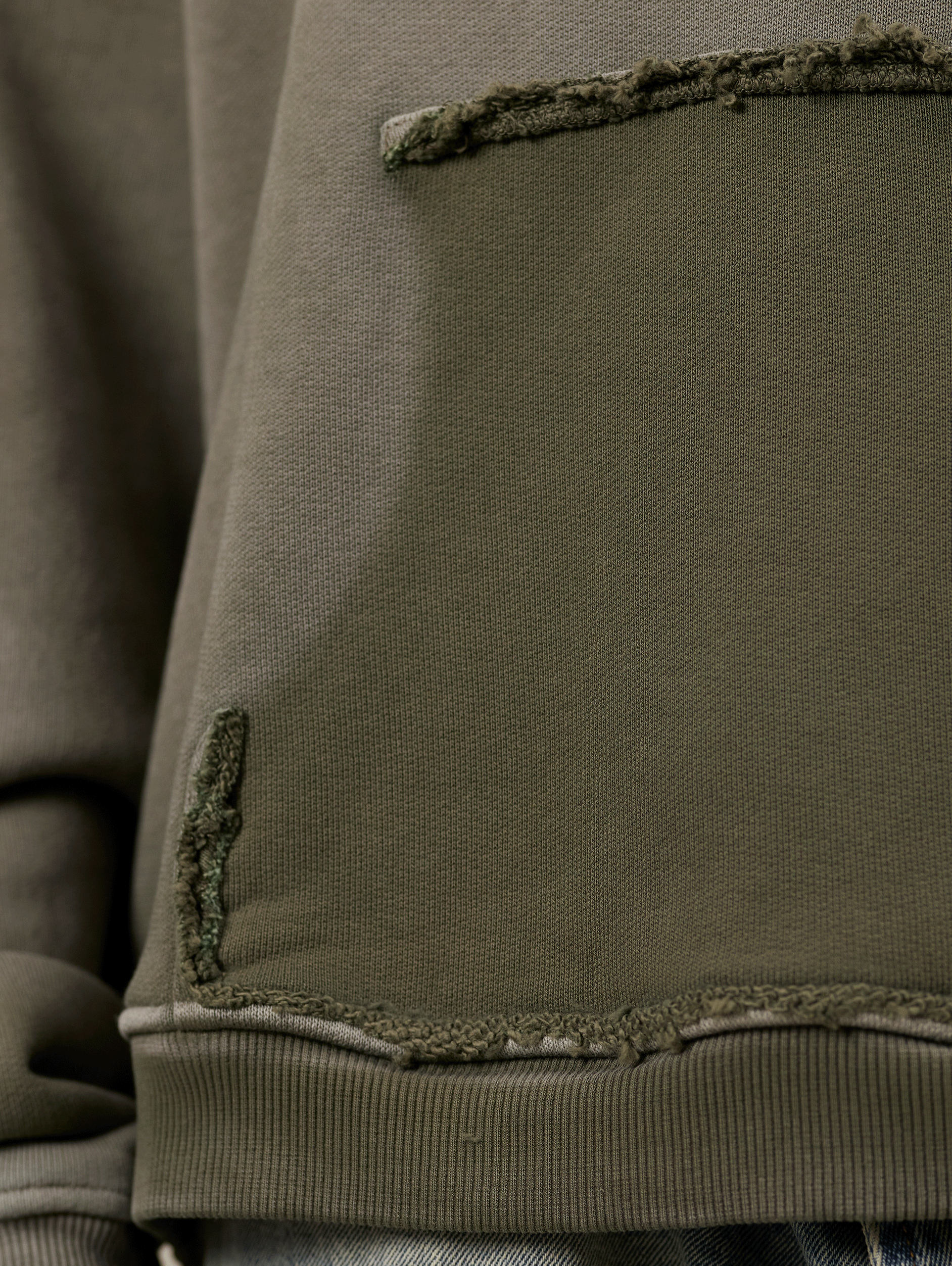 OLIVE GREEN OVERSIZED HOODIE WITH FRONT POCKET - SUPERIOR SCREEN PRINT