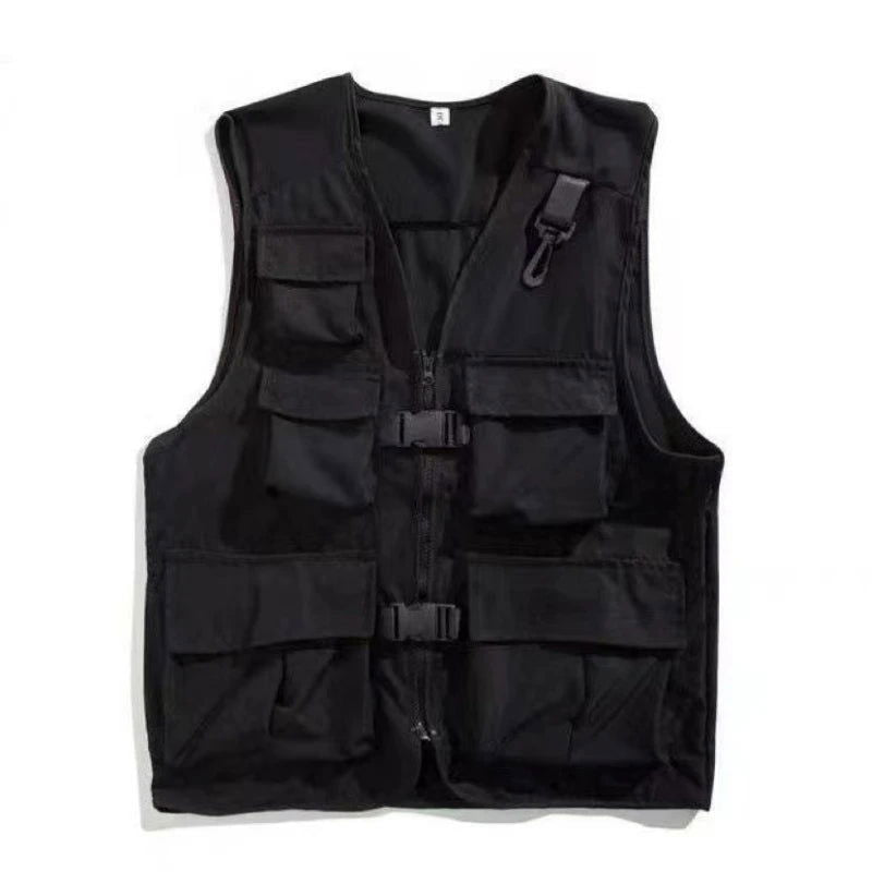 OLIVE GREEN UTILITY VEST JACKET ARMY GEAR FOR VERSATILE