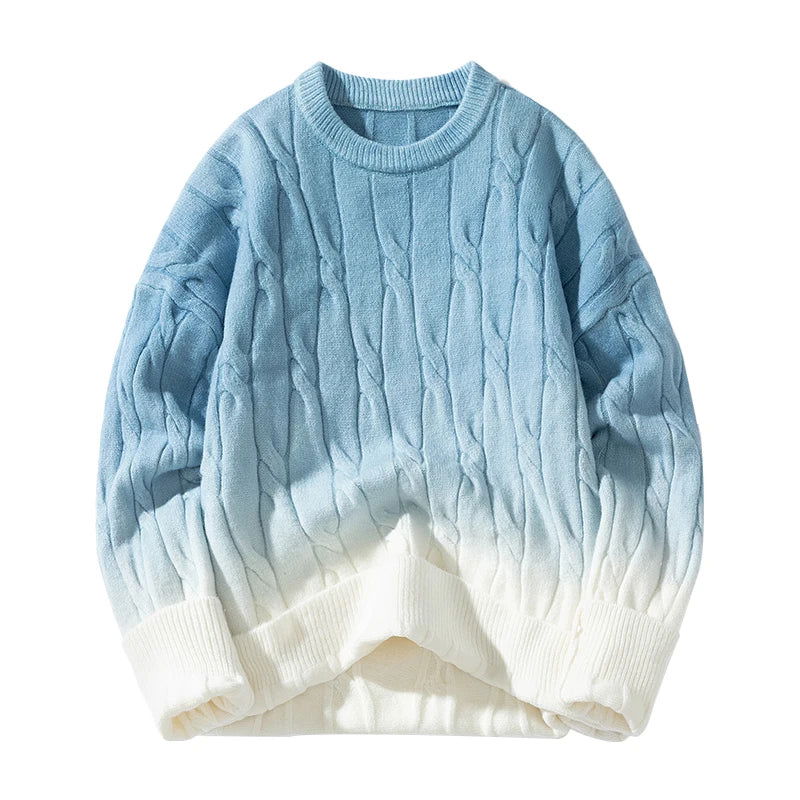 OMBRE KNIT SWEATER - EVERYDAY WEAR WITH COLORFUL MOTIFS