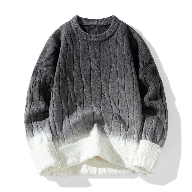 OMBRE KNIT SWEATER - EVERYDAY WEAR WITH COLORFUL MOTIFS