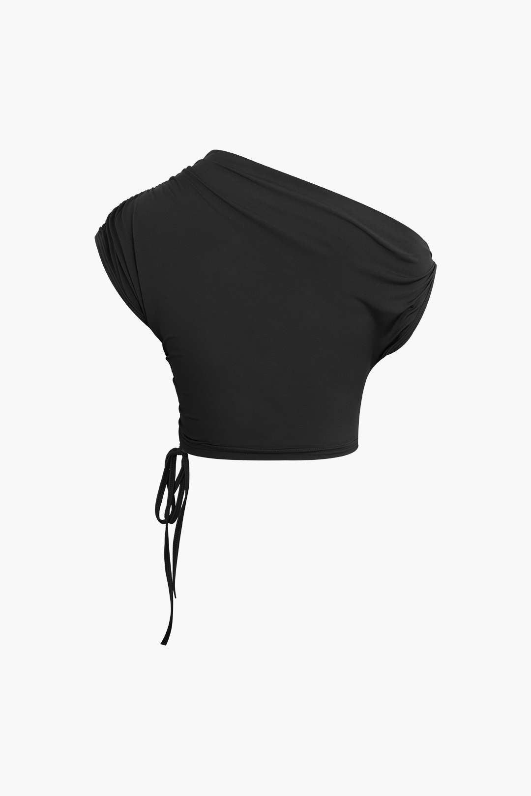 ONE-SHOULDER CROP TOP AND MIDI SKIRT SET FOR SPECIAL OCCASIONS