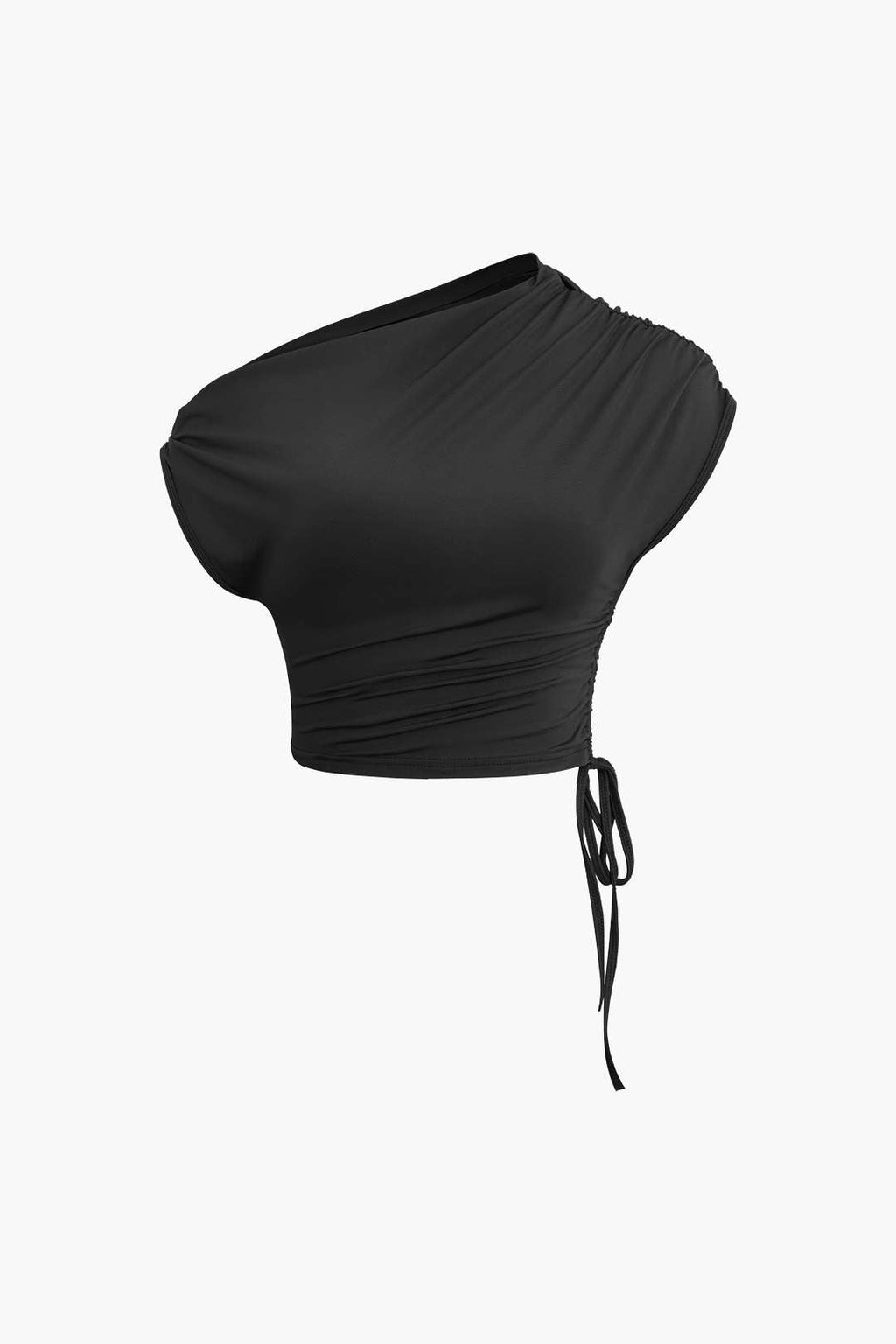 ONE-SHOULDER CROP TOP AND MIDI SKIRT SET FOR SPECIAL OCCASIONS