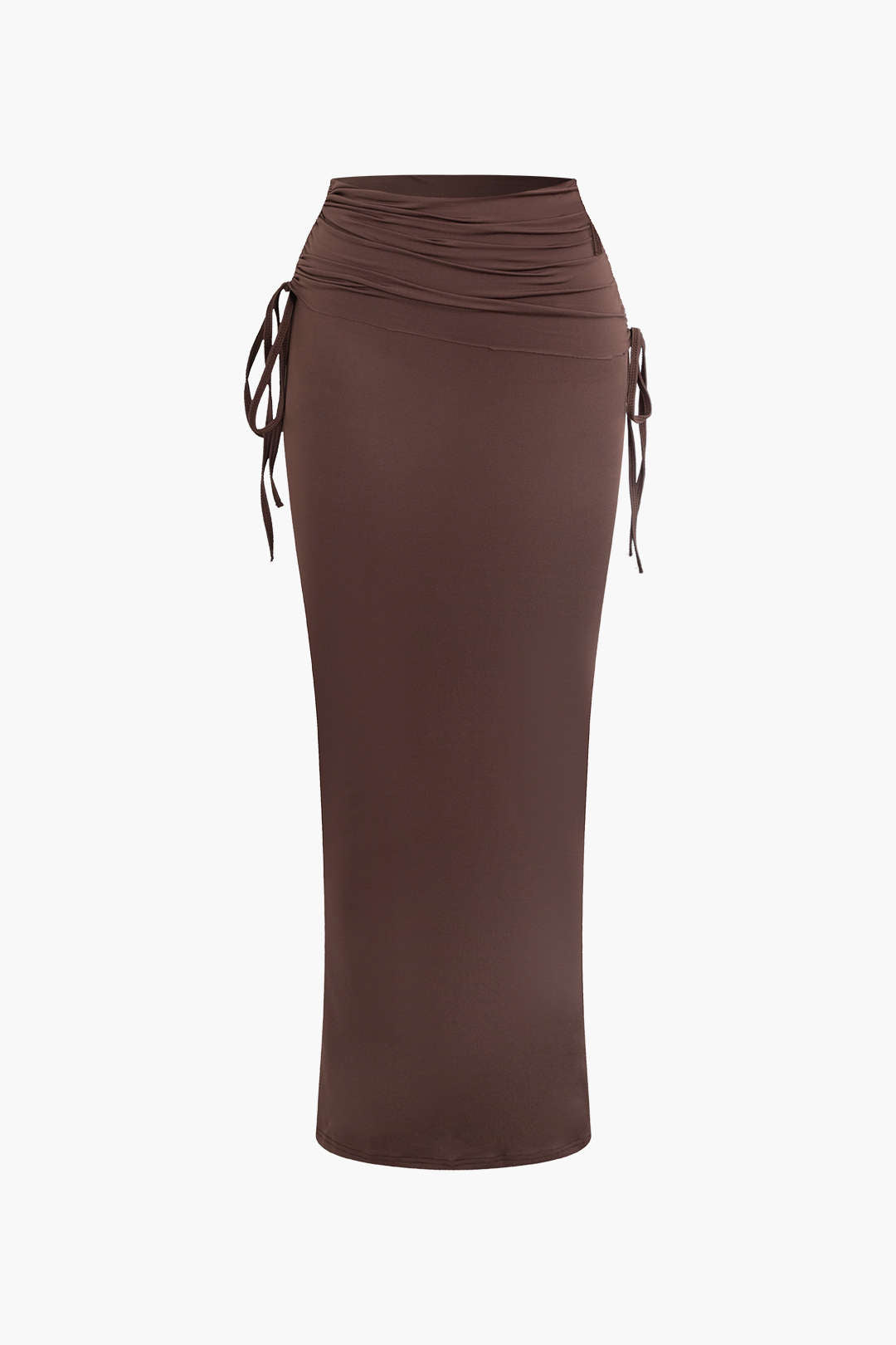 ONE-SHOULDER CROP TOP AND MIDI SKIRT SET FOR SPECIAL OCCASIONS