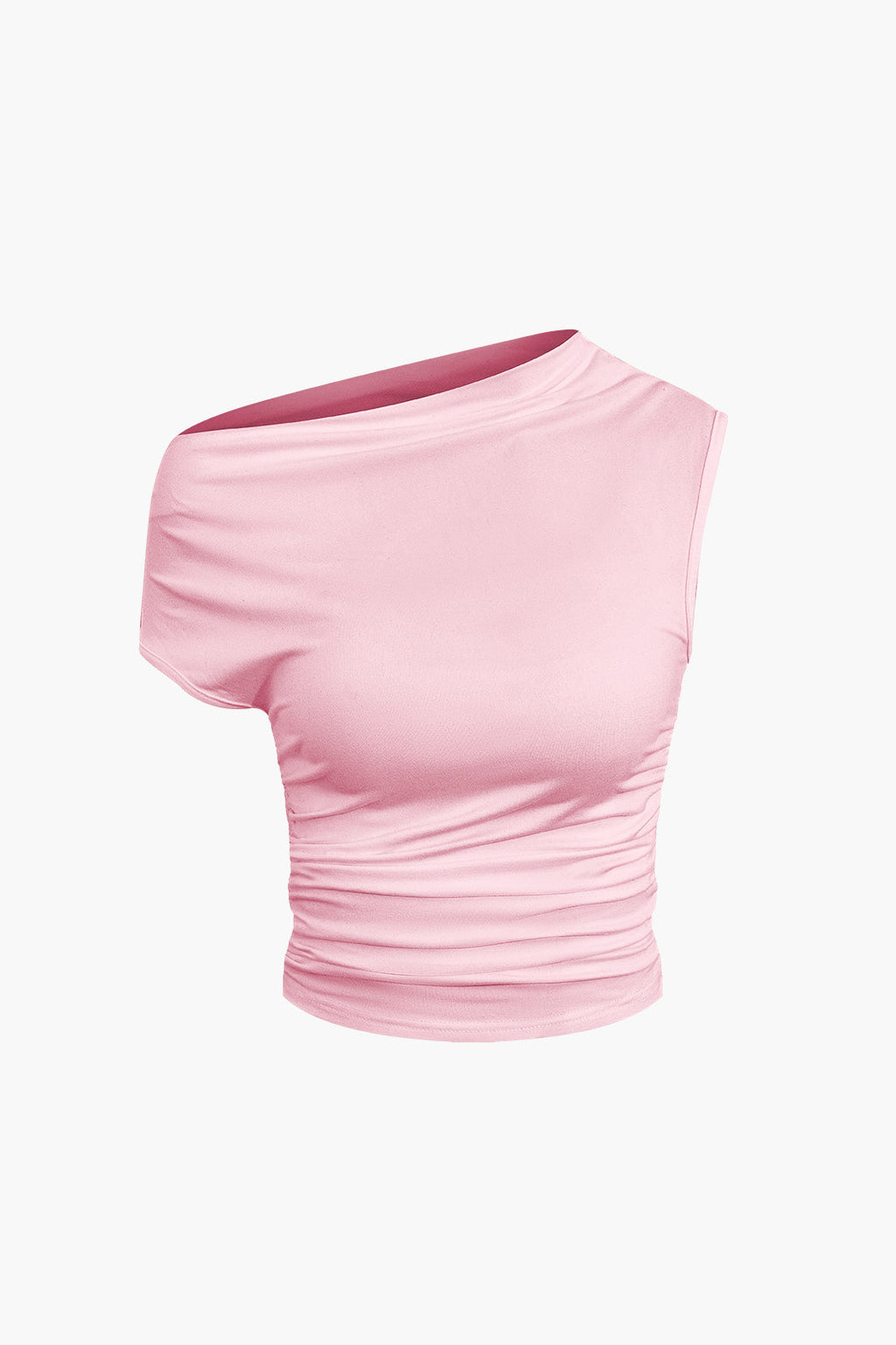 ONE-SHOULDER TOP AND TIE MINI SKIRT SET FOR SPECIAL OCCASIONS