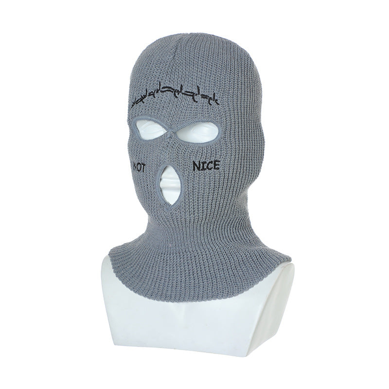ORANGE KNIT BALACLAVA - FUN KNITTED BALACLAVA FOR ADVENTUROUS WEAR